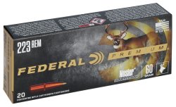 Federal Premium Ammo 223 Rem Nosler Partition 60gr 20/Box