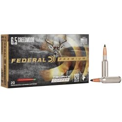 Federal Premium Ammo 6.5 Creedmoor Trophy Copper 120gr 20/Box