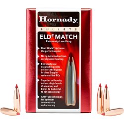 Hornady ELD® Match Bullets 25 Cal (.227) 134 gr 100/Box